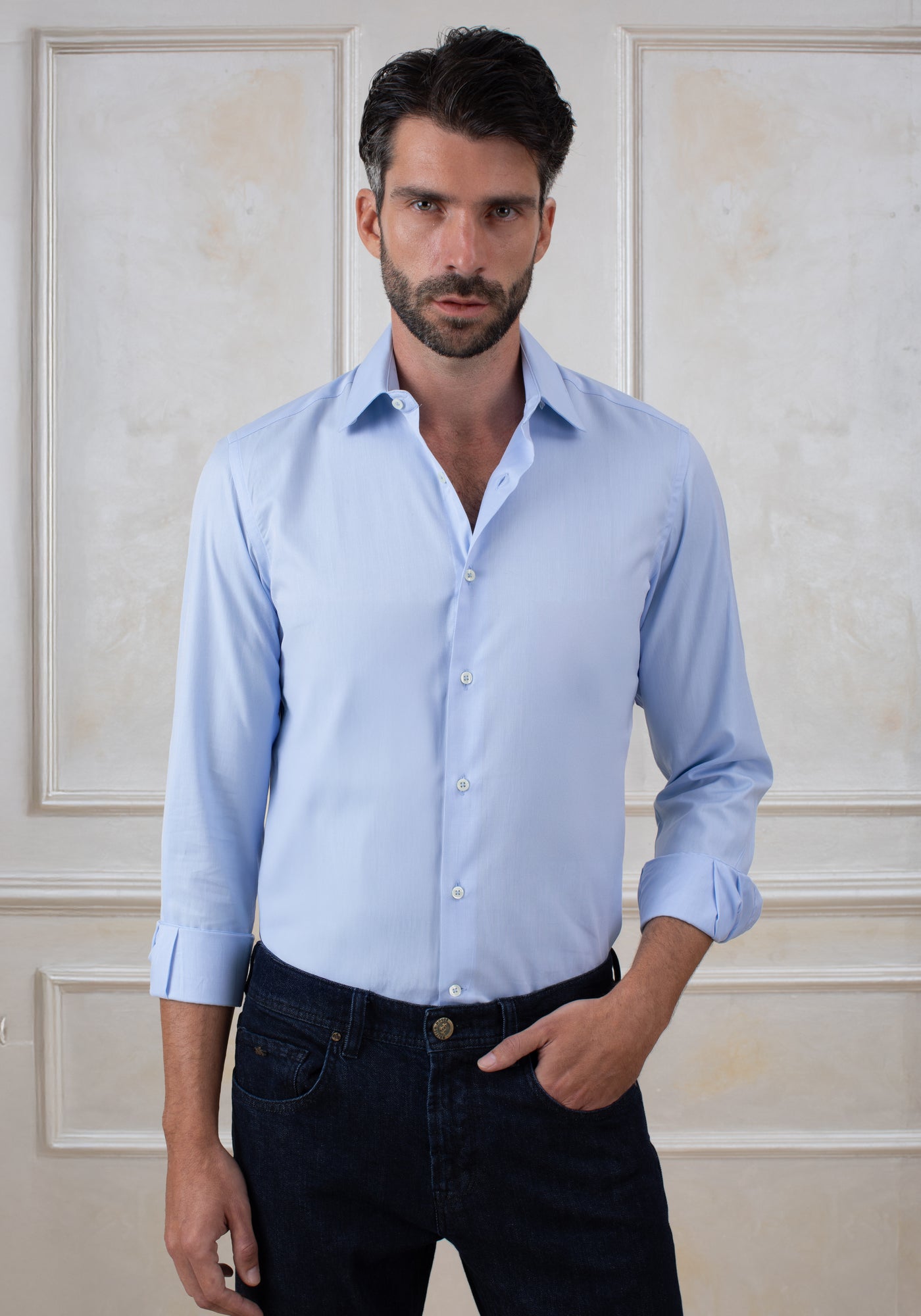 Celeste Blue Oxford Shirt