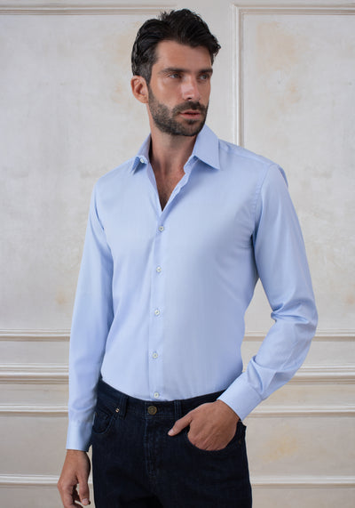 Celeste Blue Oxford Shirt