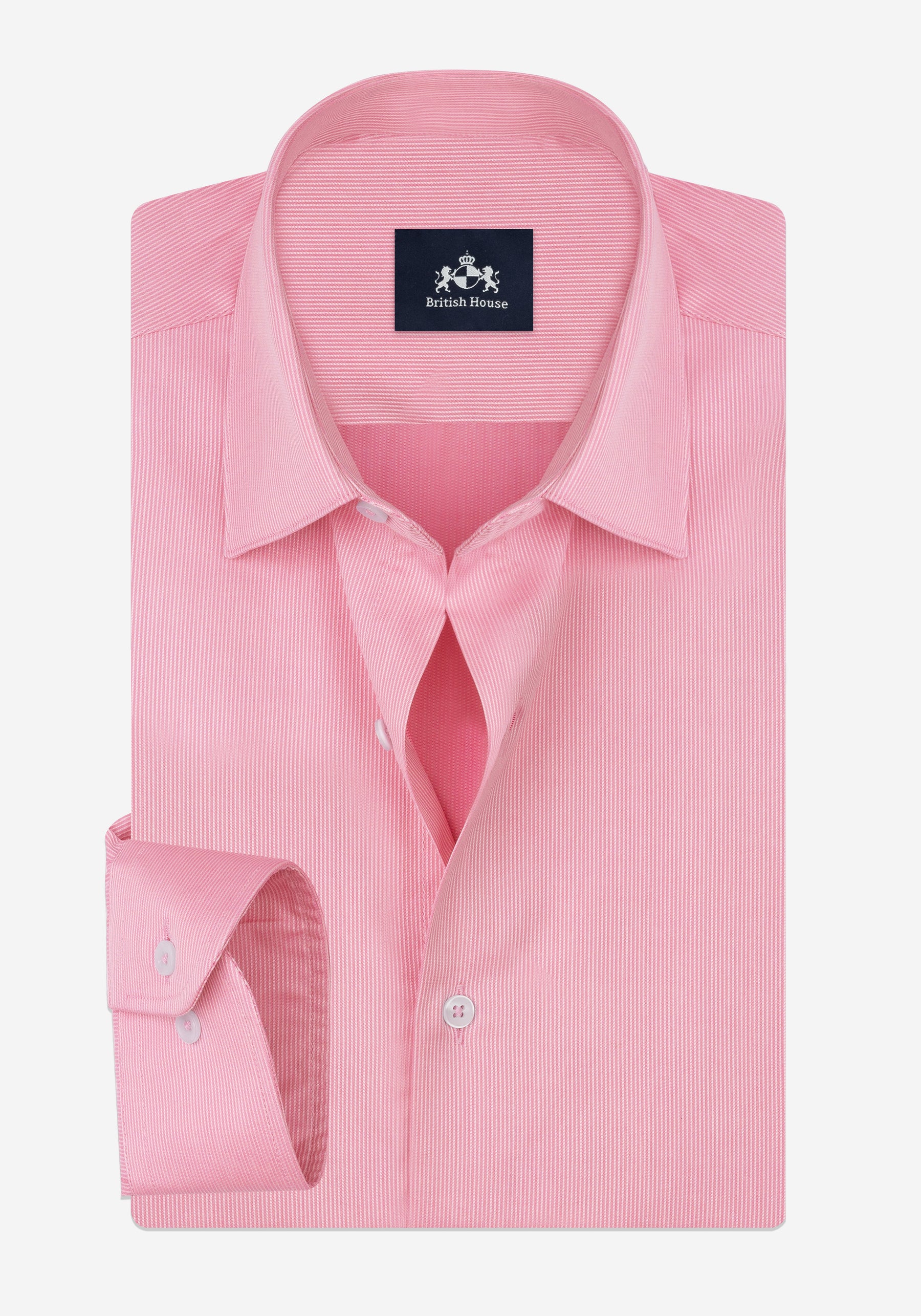 Blush Pink Stripe Piqué Shirt