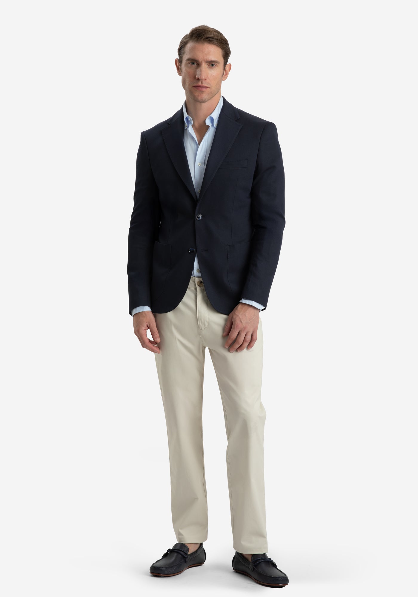 Contemporary Fit Admiral Blue Ravello Blazer