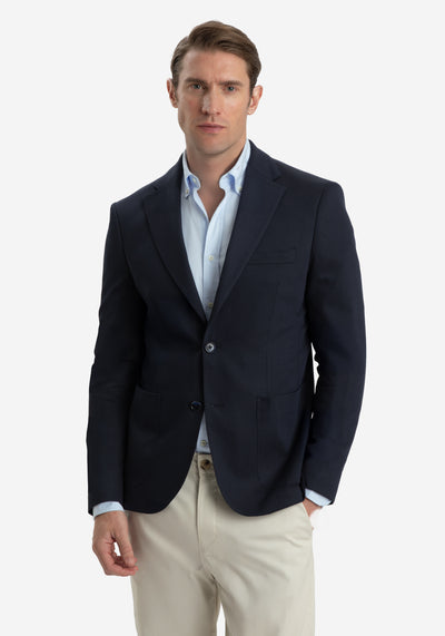 Contemporary Fit Admiral Blue Ravello Blazer