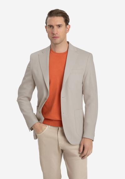 Contemporary Fit Breeze Beige Ravello Blazer