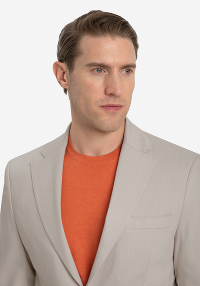 Contemporary Fit Breeze Beige Ravello Blazer