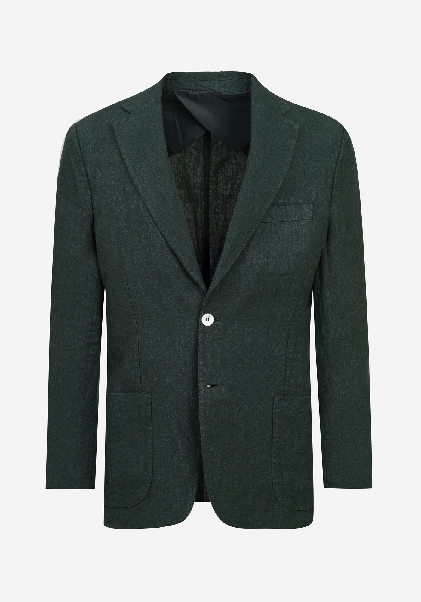 Hunter Green Pure Linen Blazer