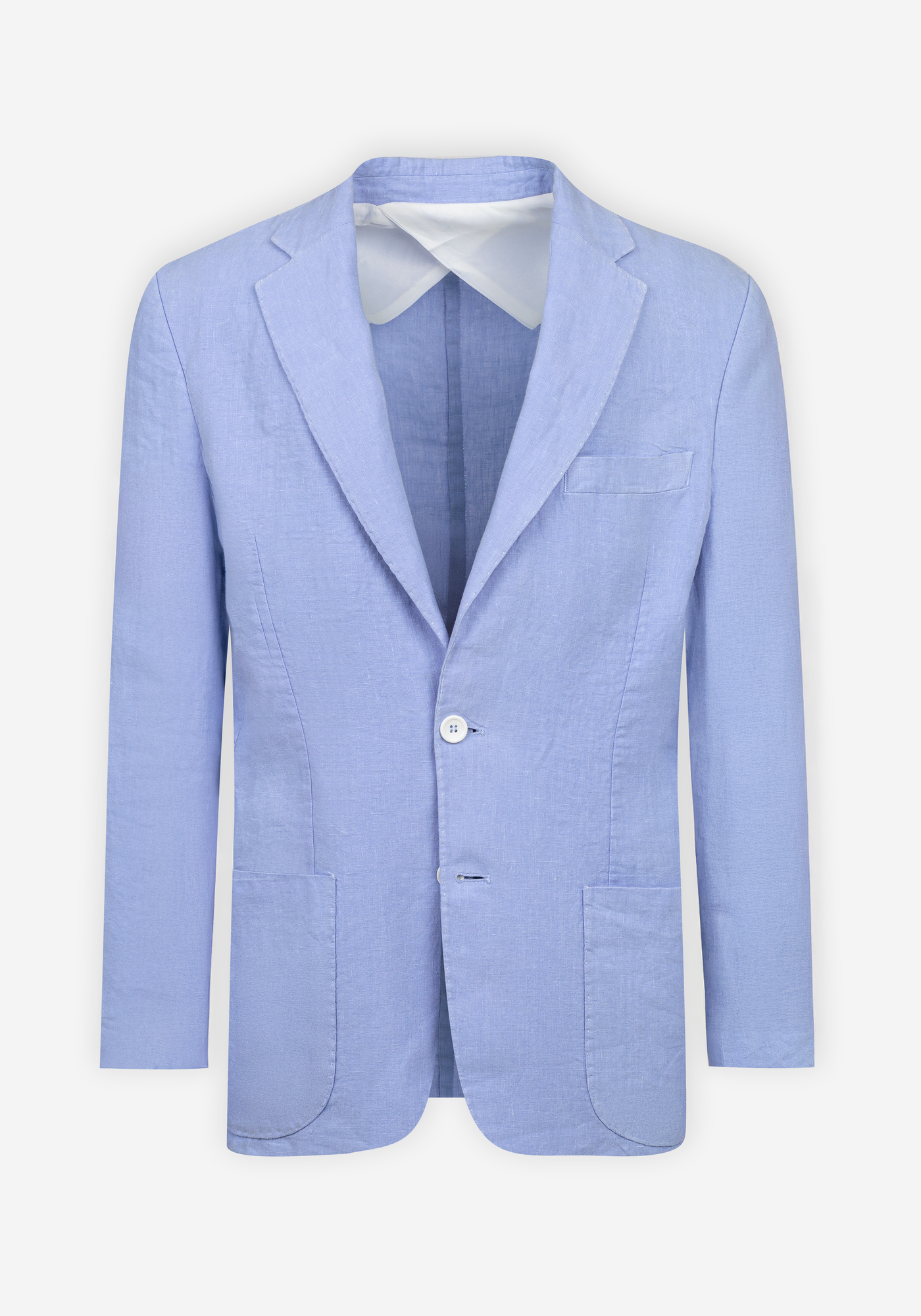 Baby Blue Pure Linen Blazer