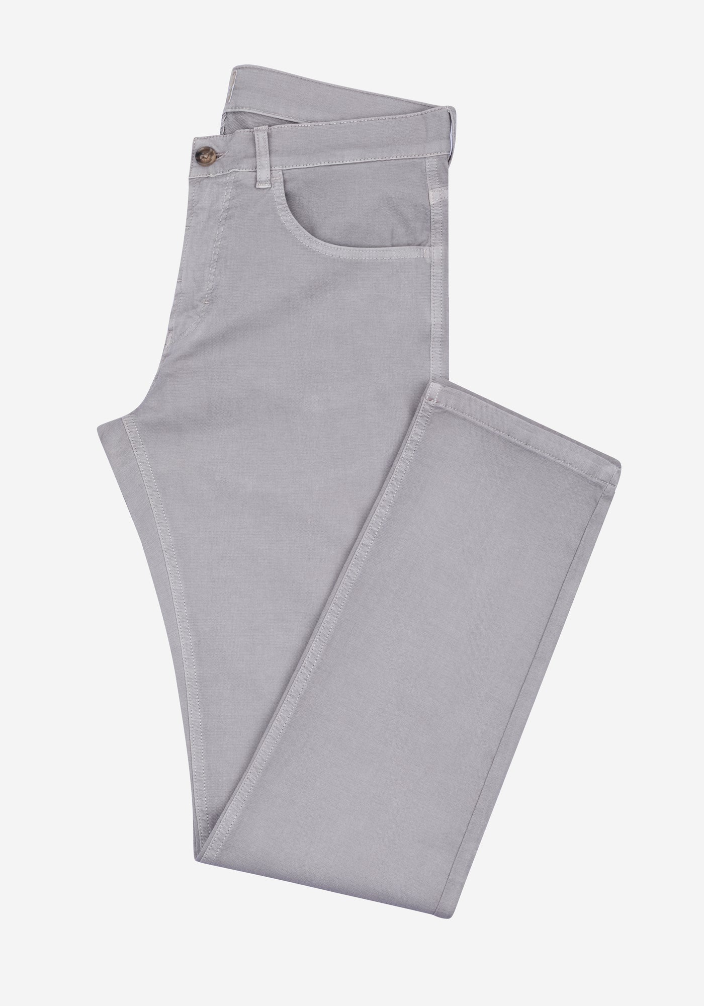 Mist Grey Piqué Gabardine