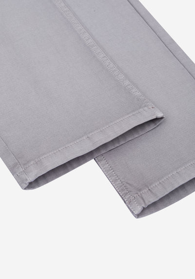Mist Grey Piqué Gabardine
