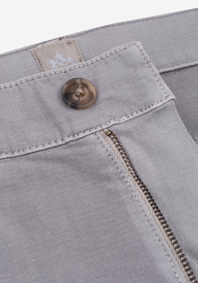 Mist Grey Piqué Gabardine