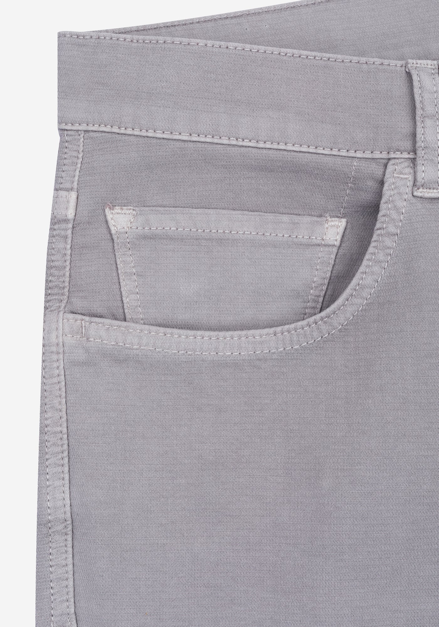 Mist Grey Piqué Gabardine