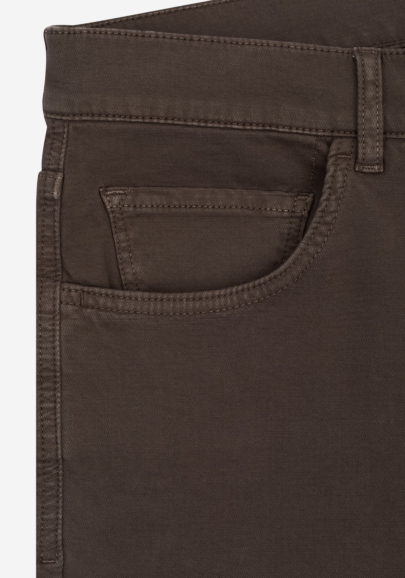 Cocoa Brown Piqué Gabardine