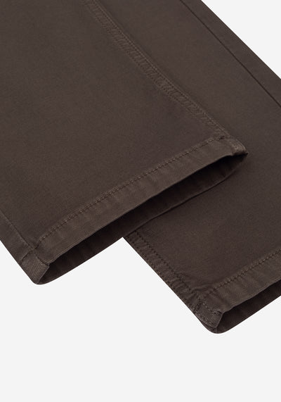 Cocoa Brown Piqué Gabardine