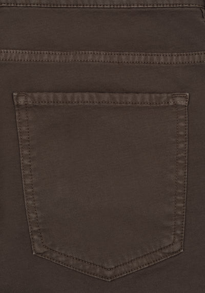 Cocoa Brown Piqué Gabardine