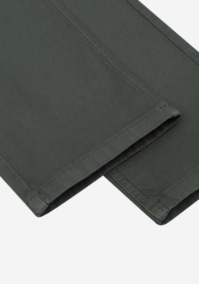 Forest Olive Piqué Gabardine