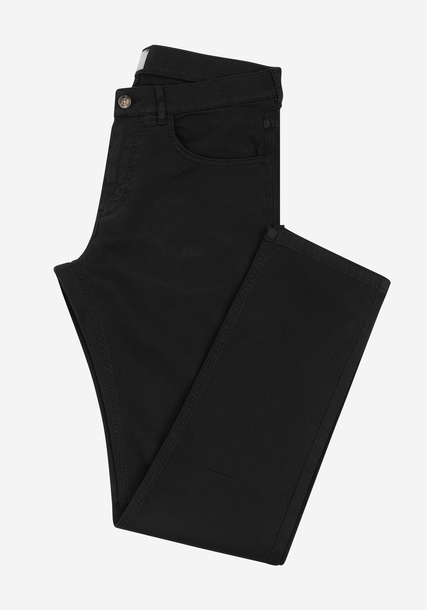 Jade Black Piqué Gabardine