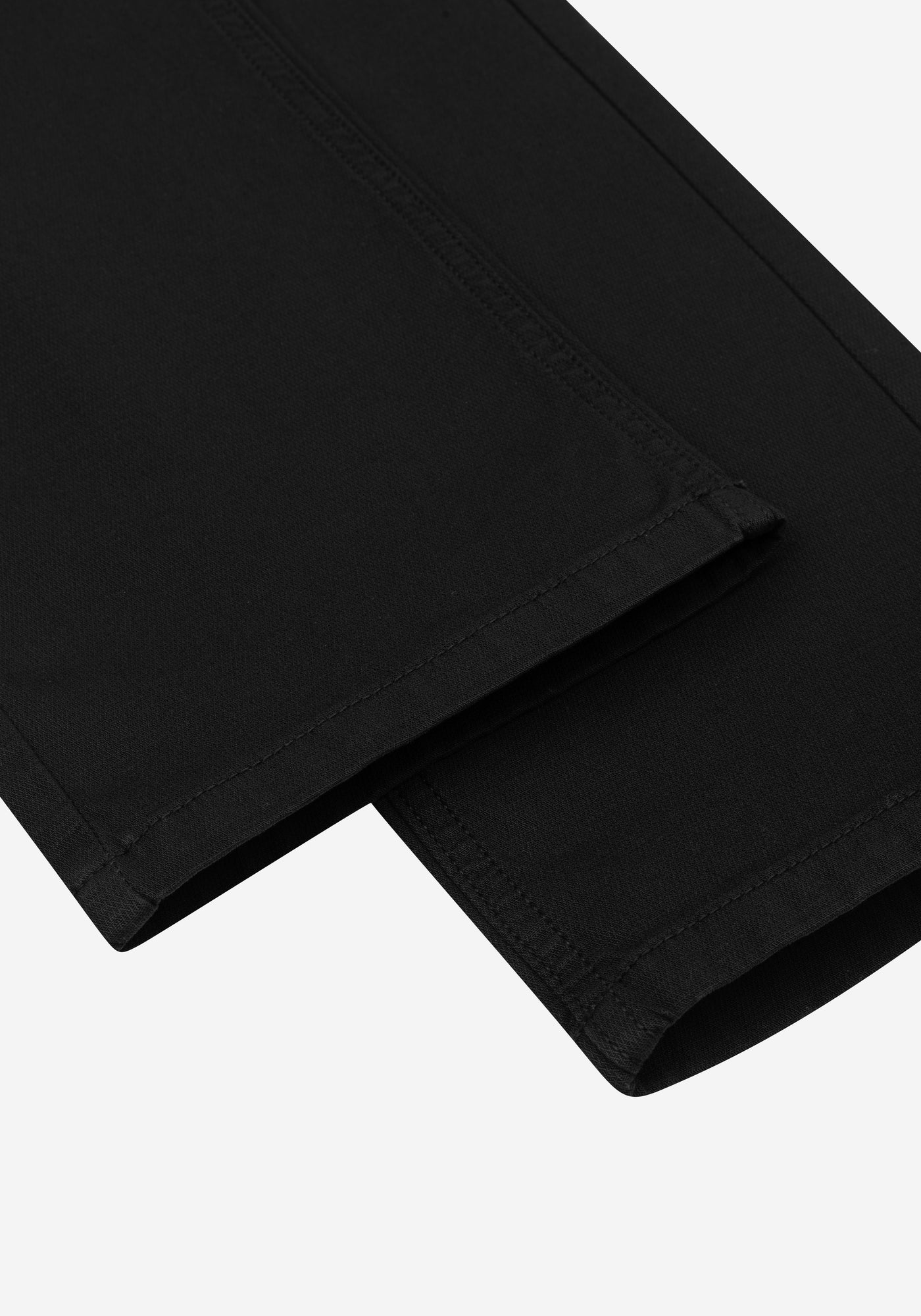 Jade Black Piqué Gabardine