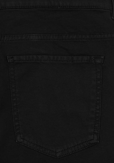 Jade Black Piqué Gabardine