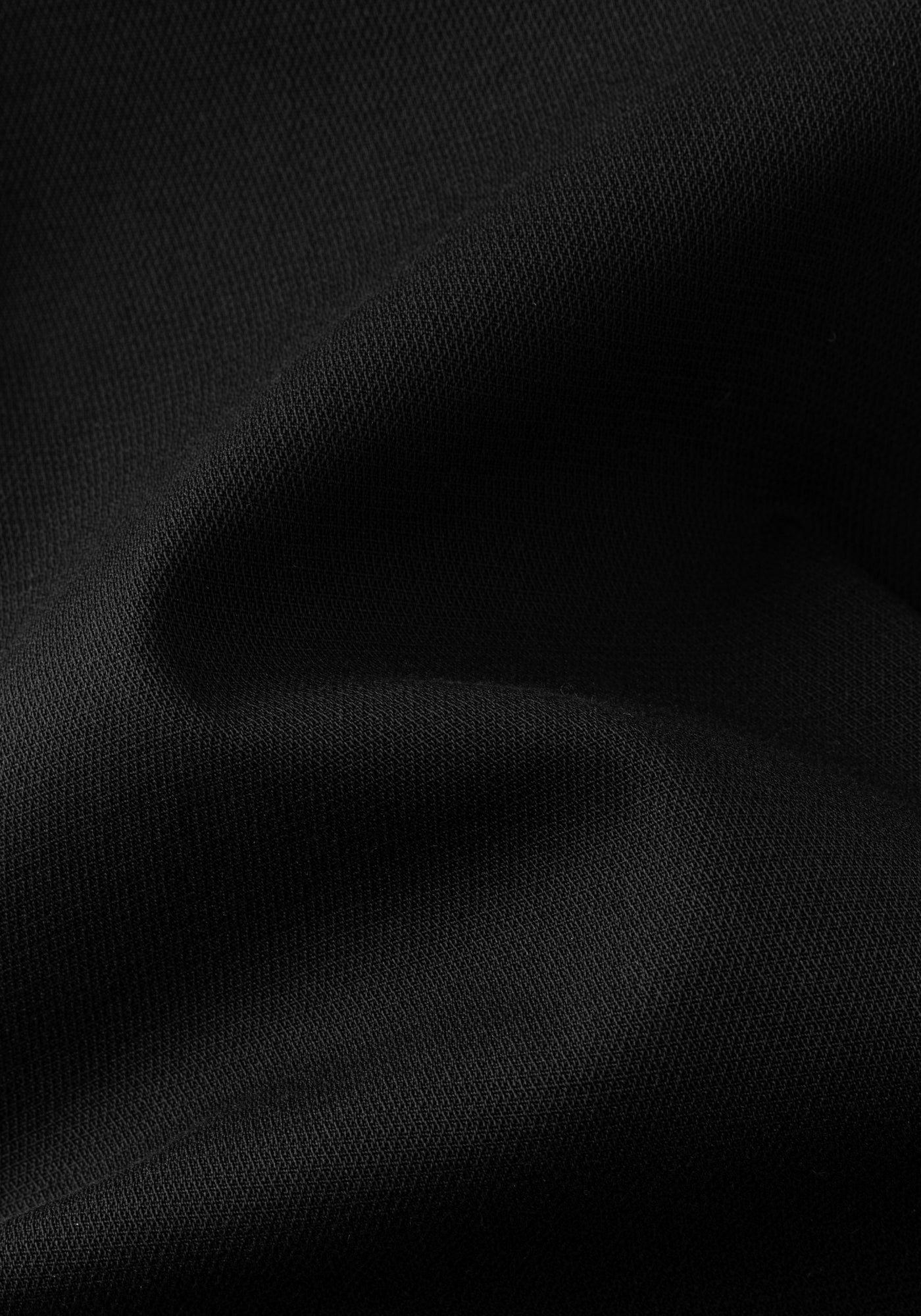 Jade Black Piqué Gabardine