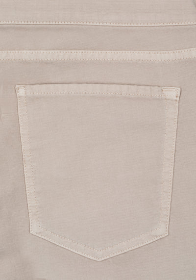 Stone Beige Piqué Gabardine