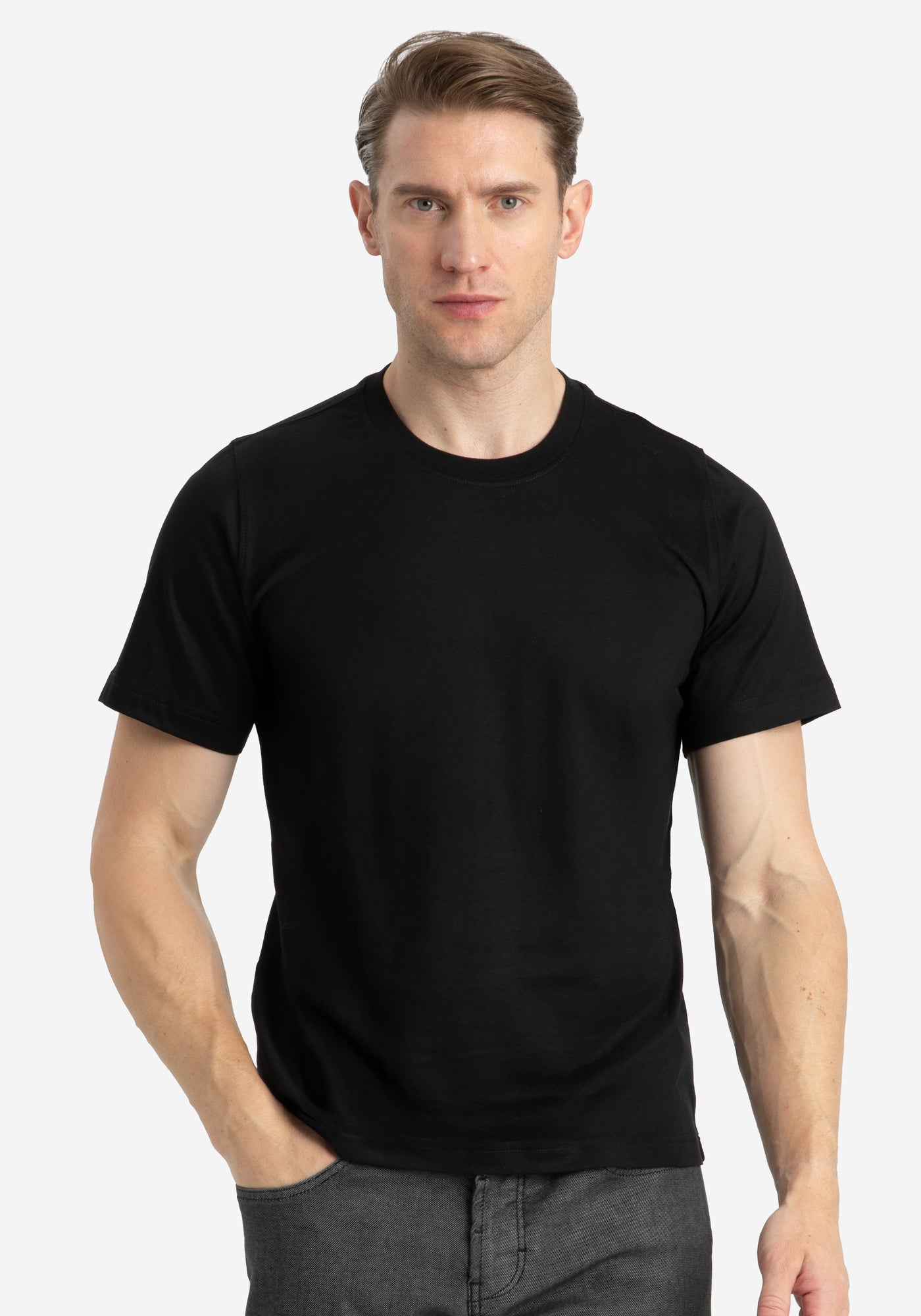 Metallic Black Mercerized Single Jersey