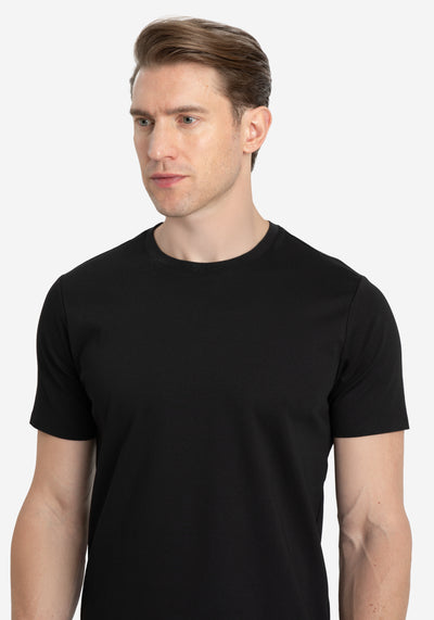 Metallic Black Mercerized Single Jersey