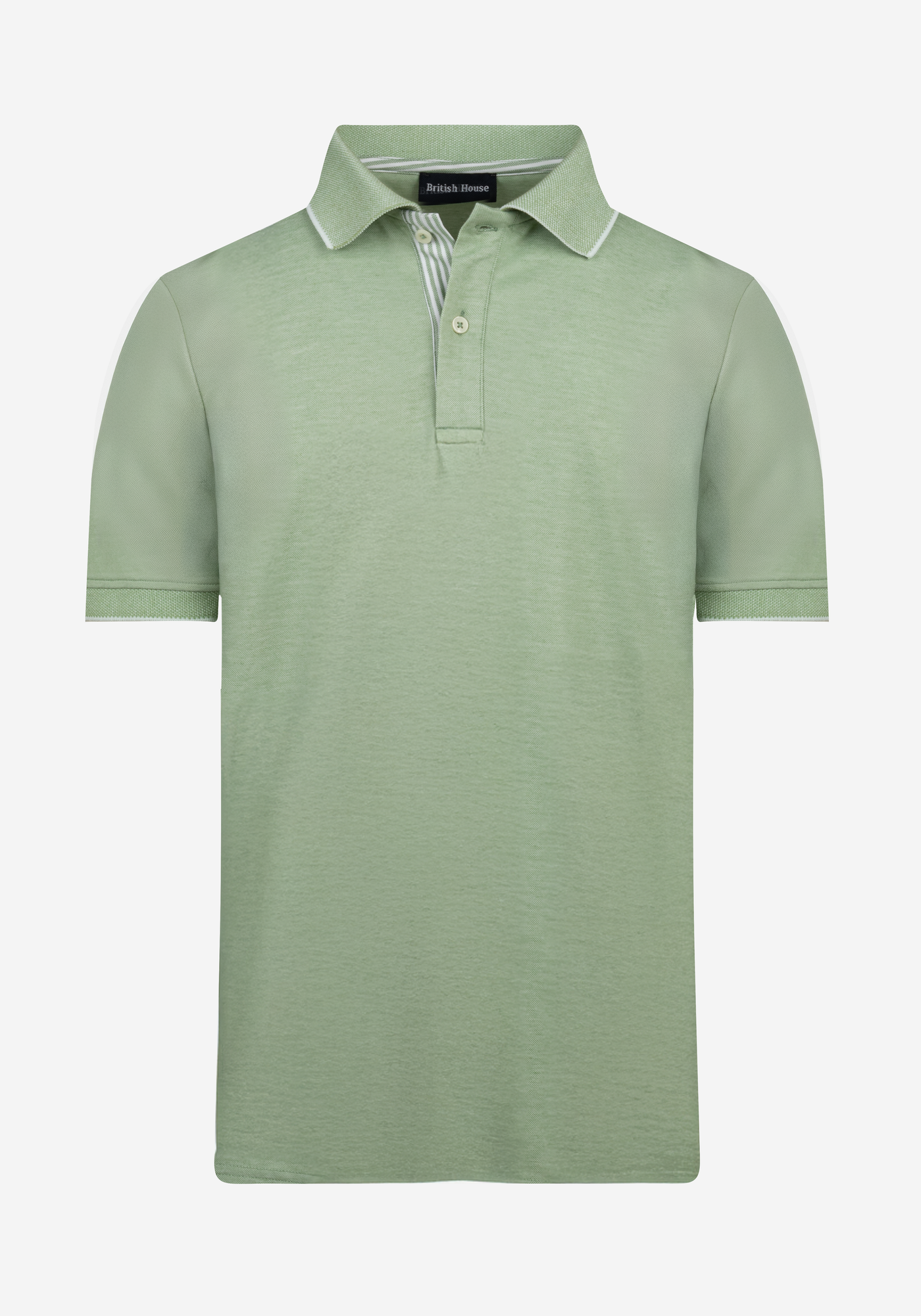 Sage Green Cotton Polo Shirt