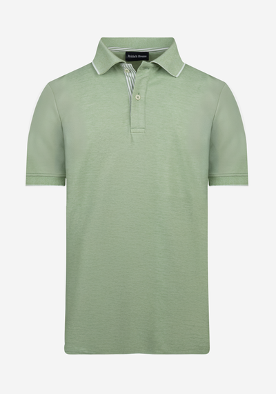 Sage Green Cotton Polo Shirt
