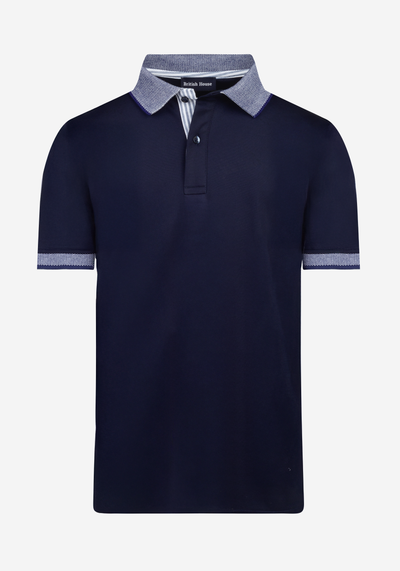 Harbor Navy Cotton Polo Shirt