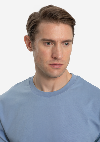 Soft Blue Over-Sized T-Shirt