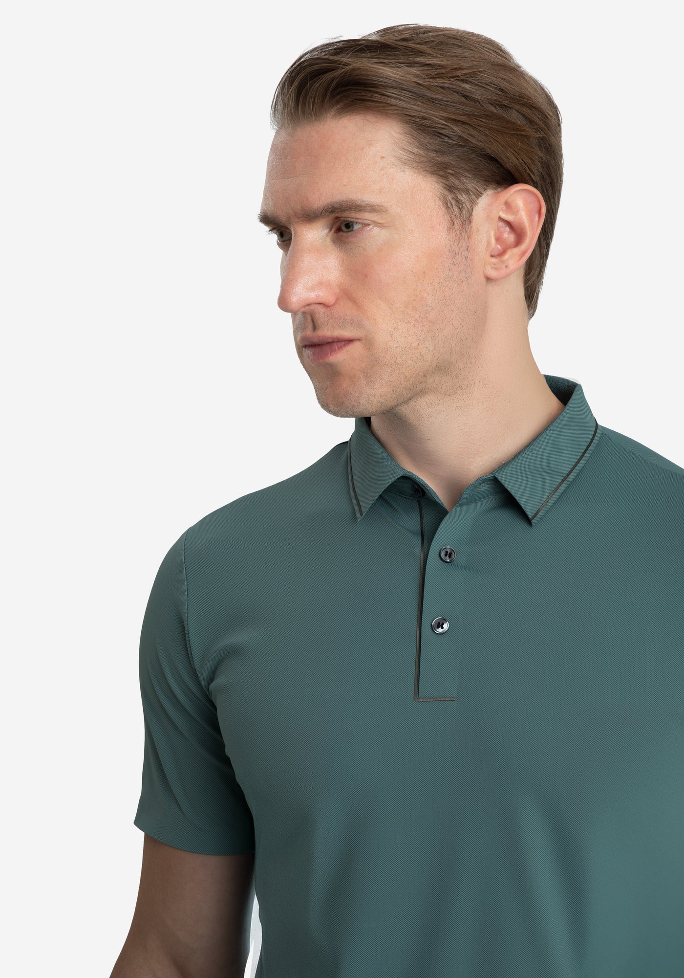 Mineral Teal Aero-Hybrid Polo Shirt