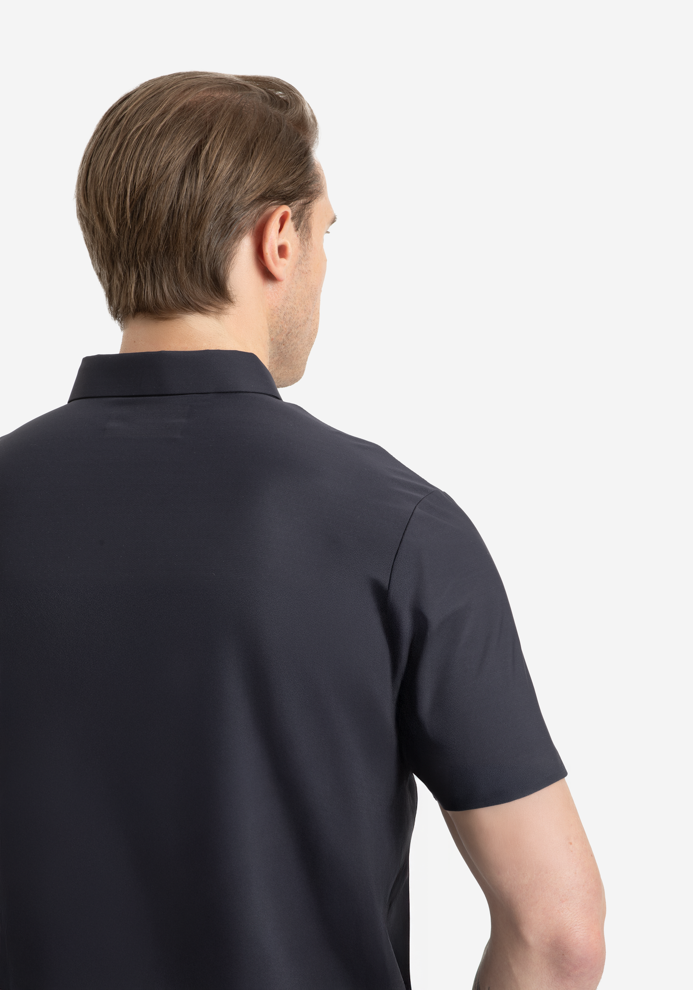Metallic Grey Aero-Hybrid Polo Shirt