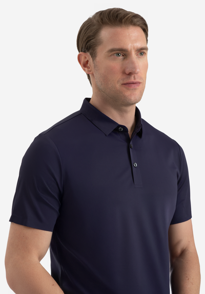 Deep Navy Aero-Hybrid Polo Shirt