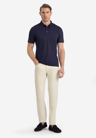 Deep Navy Aero-Hybrid Polo Shirt