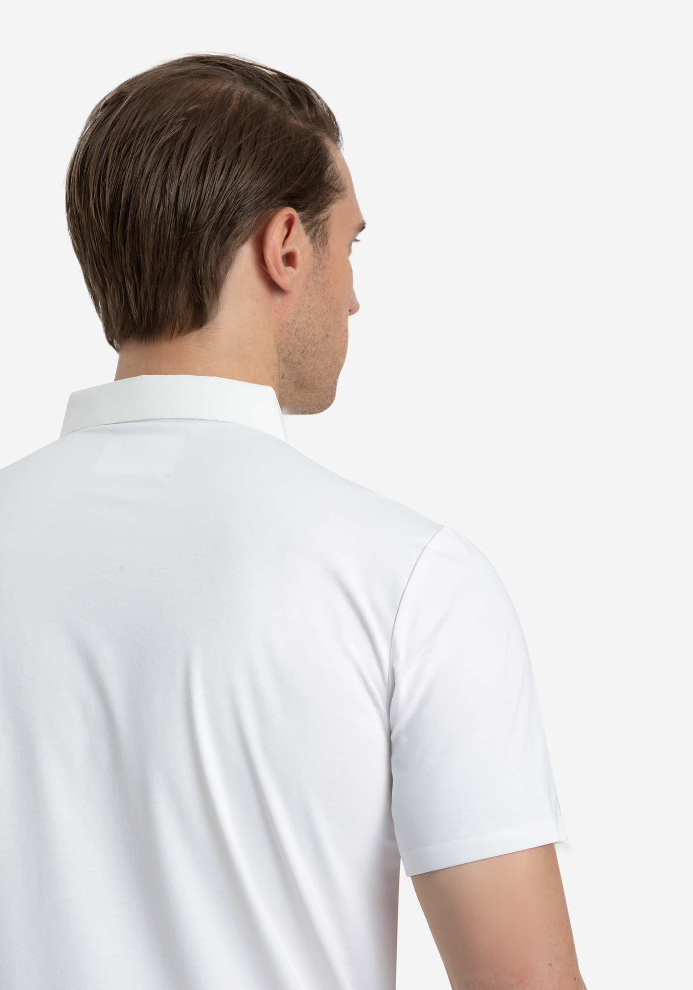 Palm White Aero-Hybrid Polo Shirt
