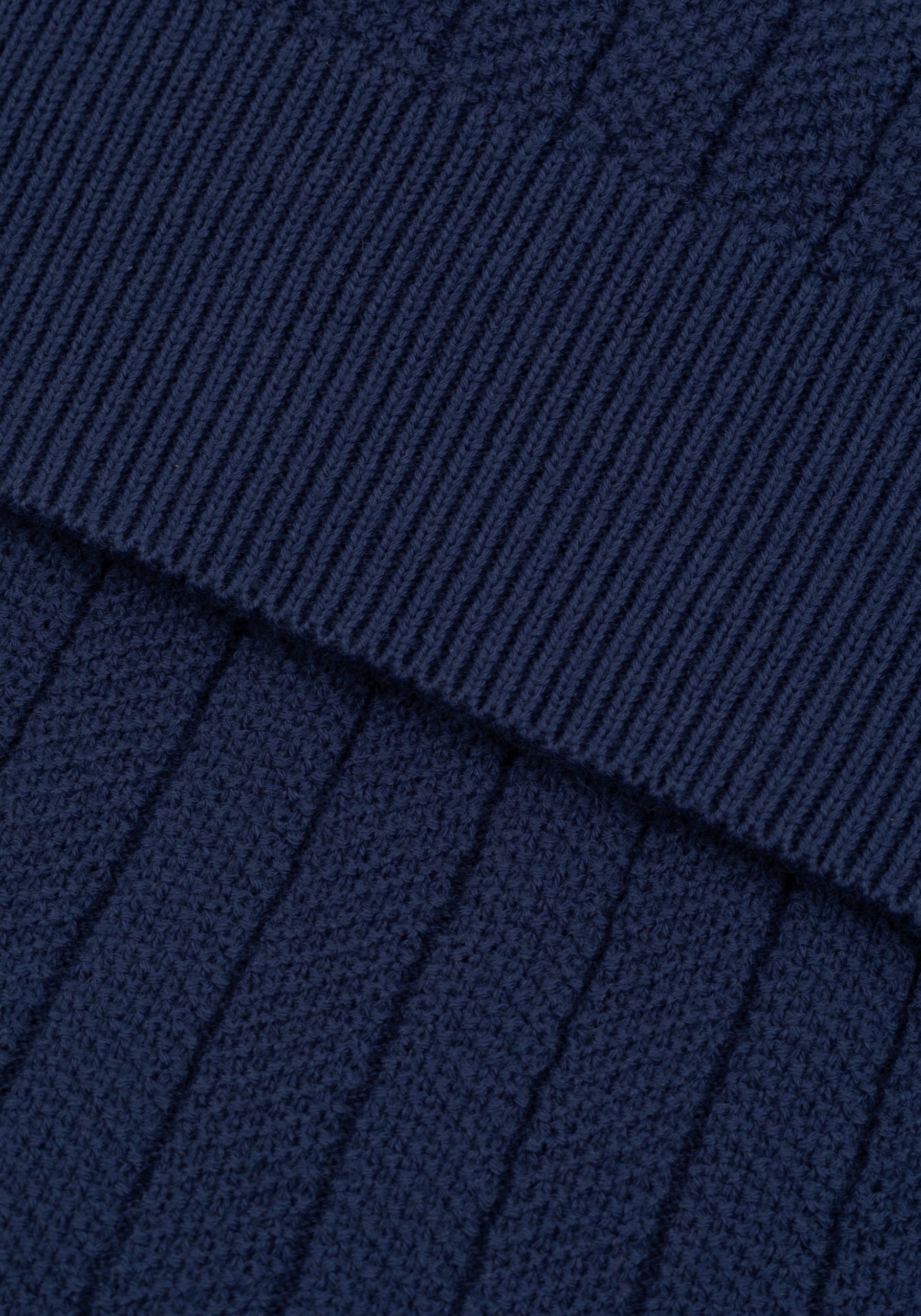 Admiral Blue Knitted Polo Shirt