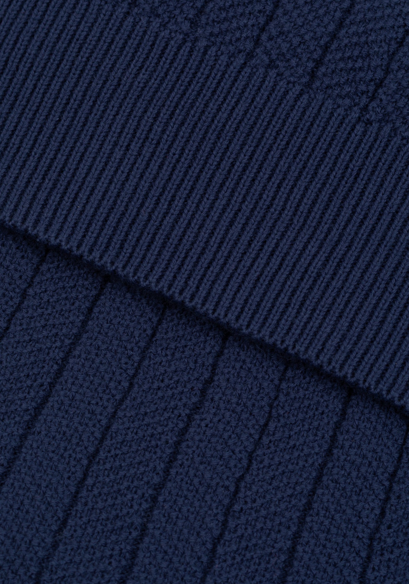 Admiral Blue Knitted Polo Shirt