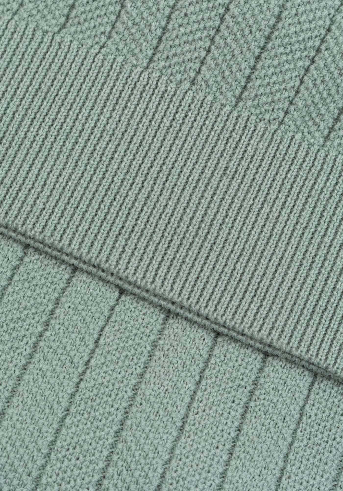 Mist Green Knitted Polo Shirt