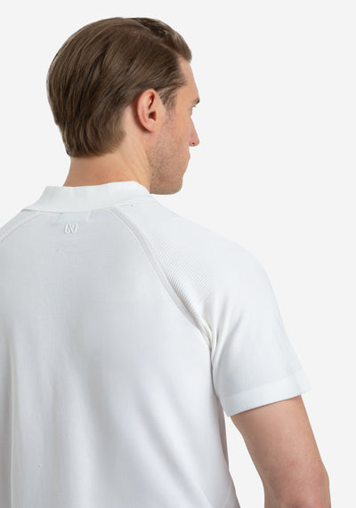 Dune White Polyamide Knitted Polo Shirt