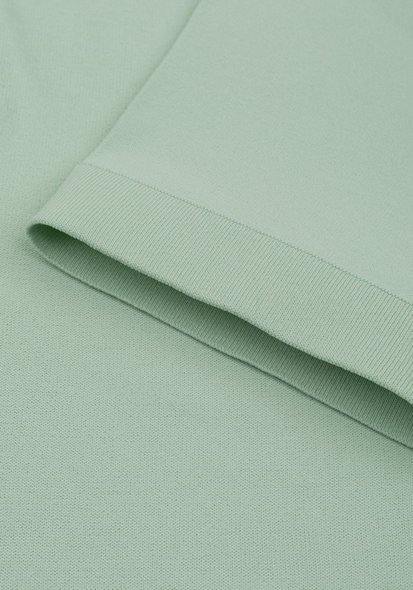 Willow Green Polyamide Knitted Polo Shirt