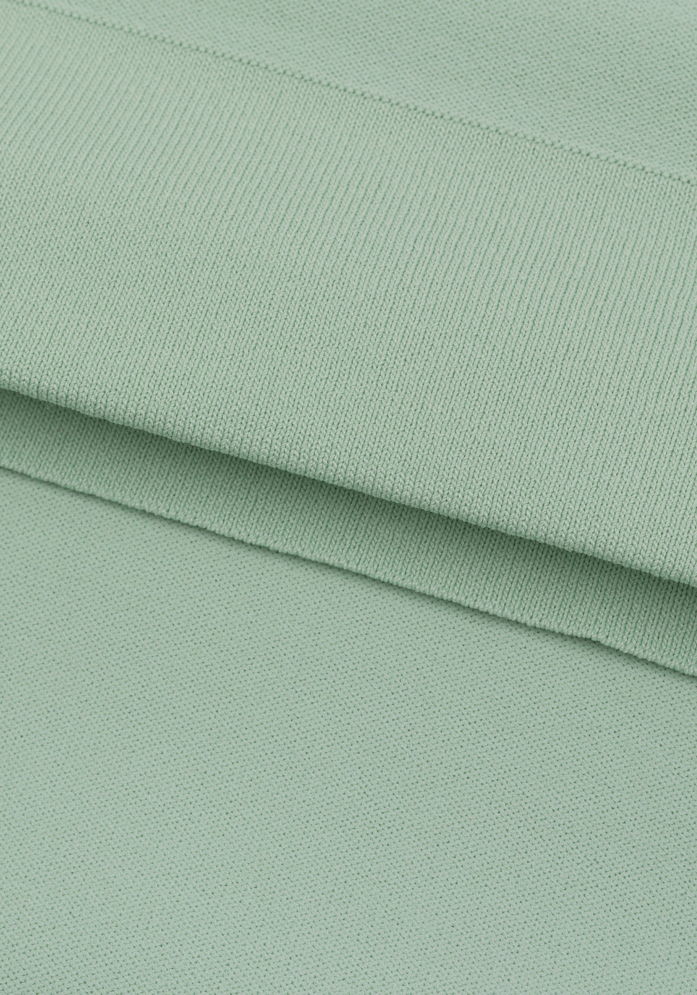 Willow Green Polyamide Knitted Polo Shirt