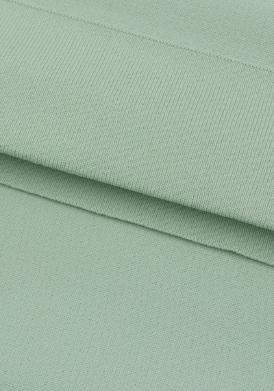 Willow Green Polyamide Knitted Polo Shirt
