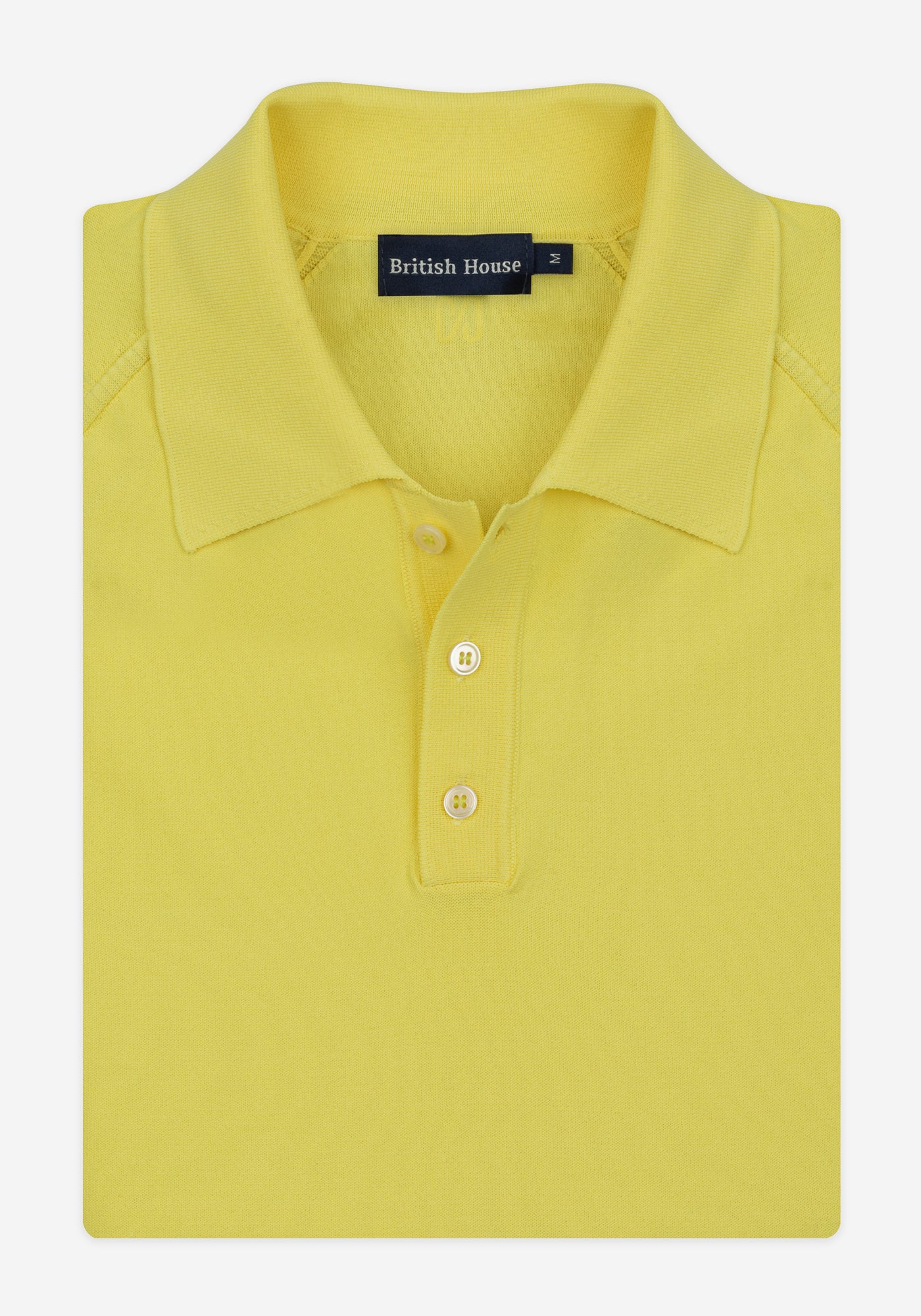 Flare Yellow Polyamide Knitted Polo Shirt