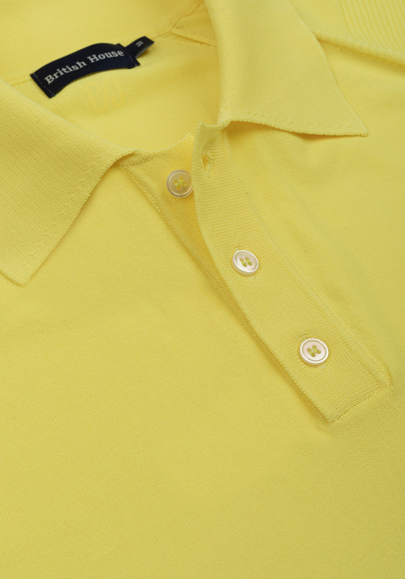 Flare Yellow Polyamide Knitted Polo Shirt
