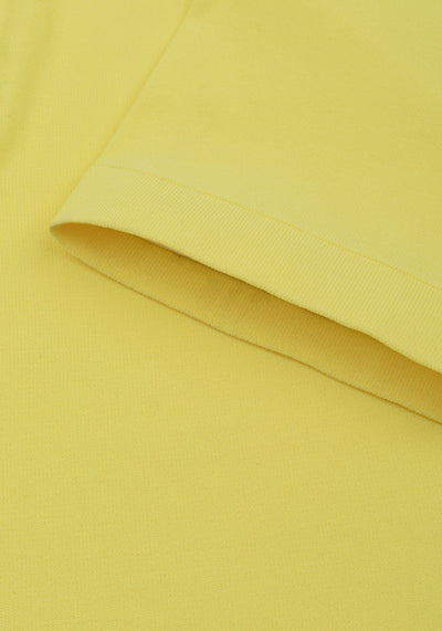 Flare Yellow Polyamide Knitted Polo Shirt