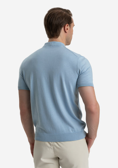 Seabreeze Blue Knitted T-Shirt