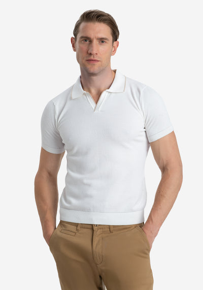 Off-White Knitted Polo Shirt