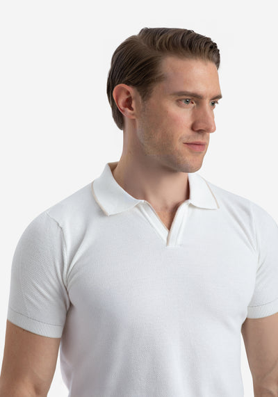 Off-White Knitted Polo Shirt
