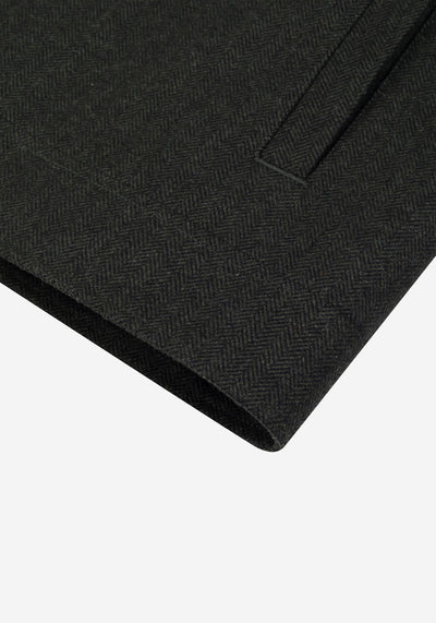 Canyon Olive Wool-Blend Bomber Jacket