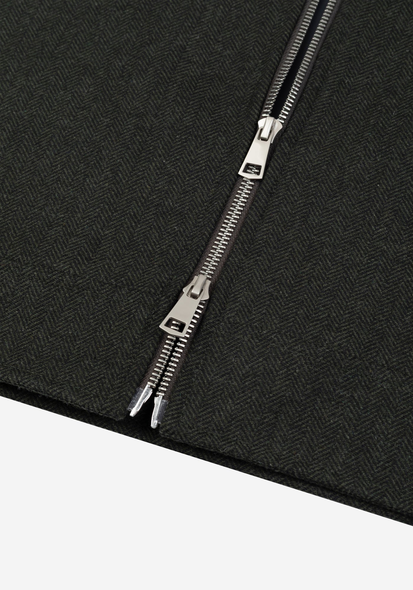 Canyon Olive Wool-Blend Bomber Jacket