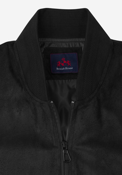 Metallic Black Suede Jacket