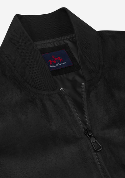 Metallic Black Suede Jacket